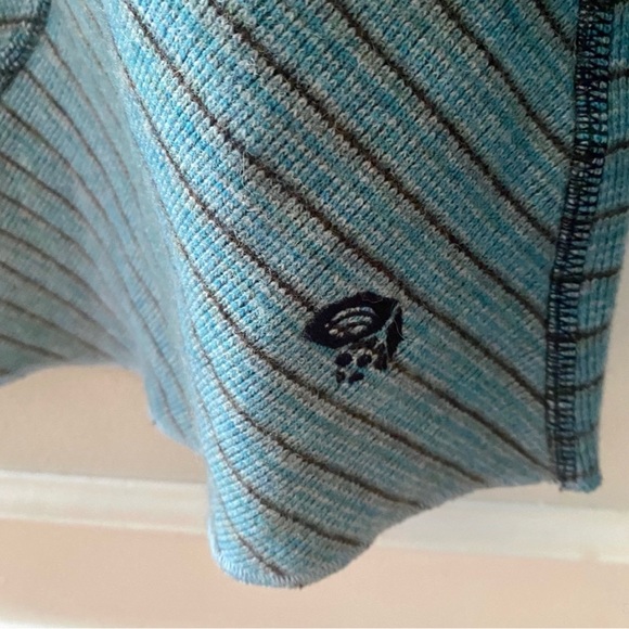 Mountain Hardware Blue Gray Cowl Wool Pullover - Picture 2 of 9